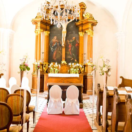 Marriage oratory at the Hotel Schloss Obermayerhofen