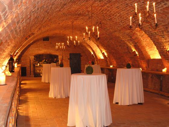 wine cellar at the castle